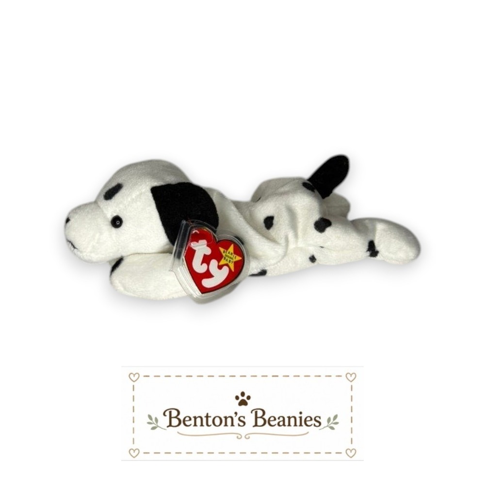 Dotty the Dalmatian Ty Beanie Baby | Spotty Little Pup 🐶 | Mint Heart Tag ⭐